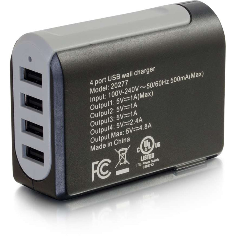 C2G 5-Port USB Wall Charger - USB Charging Station - Power Adapter