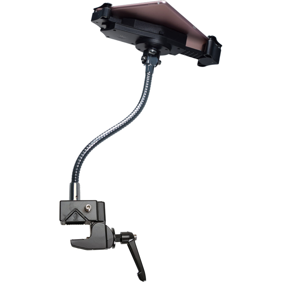 CTA Digital Heavy-Duty Gooseneck Clamp Stand For 7-13In Tablets