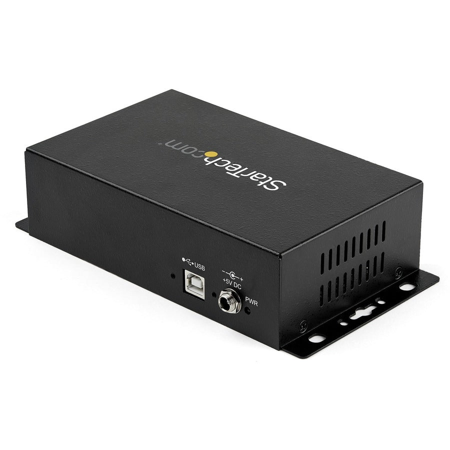 StarTech.com USB to Serial Adapter Hub - 8 Port - Industrial - Wall Mount - Din Rail - COM Port Retention - FTDI USB to RS232