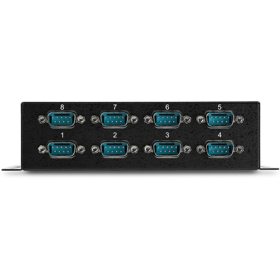 StarTech.com USB to Serial Adapter Hub - 8 Port - Industrial - Wall Mount - Din Rail - COM Port Retention - FTDI USB to RS232