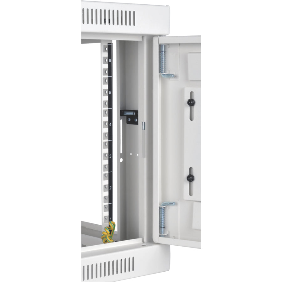 Tripp Lite 6U Wall Mount Rack Enclosure Server Cabinet White w/ Acrylic Glass Door