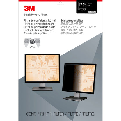 3M Privacy Filter for 17 in Monitors 5:4 PF170C4B Black, Glossy, Matte