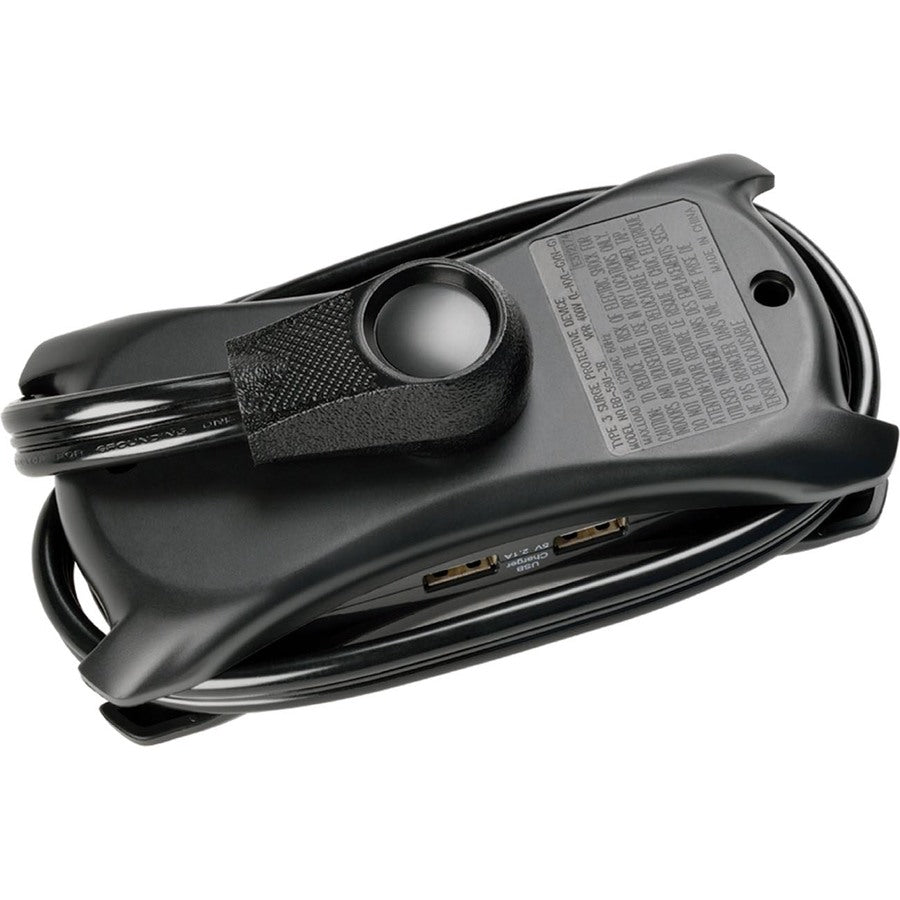 Tripp Lite Notebook Surge Protector USB Charger 3 Outlet 1050 Joule