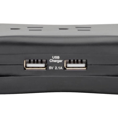 Tripp Lite Notebook Surge Protector USB Charger 3 Outlet 1050 Joule