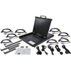 StarTech.com 8 Port Rackmount KVM Console w/ Cables - Integrated KVM Switch w/ 19" LCD - 1U LCD KVM Drawer 50000 MTBF - USB + VGA Support