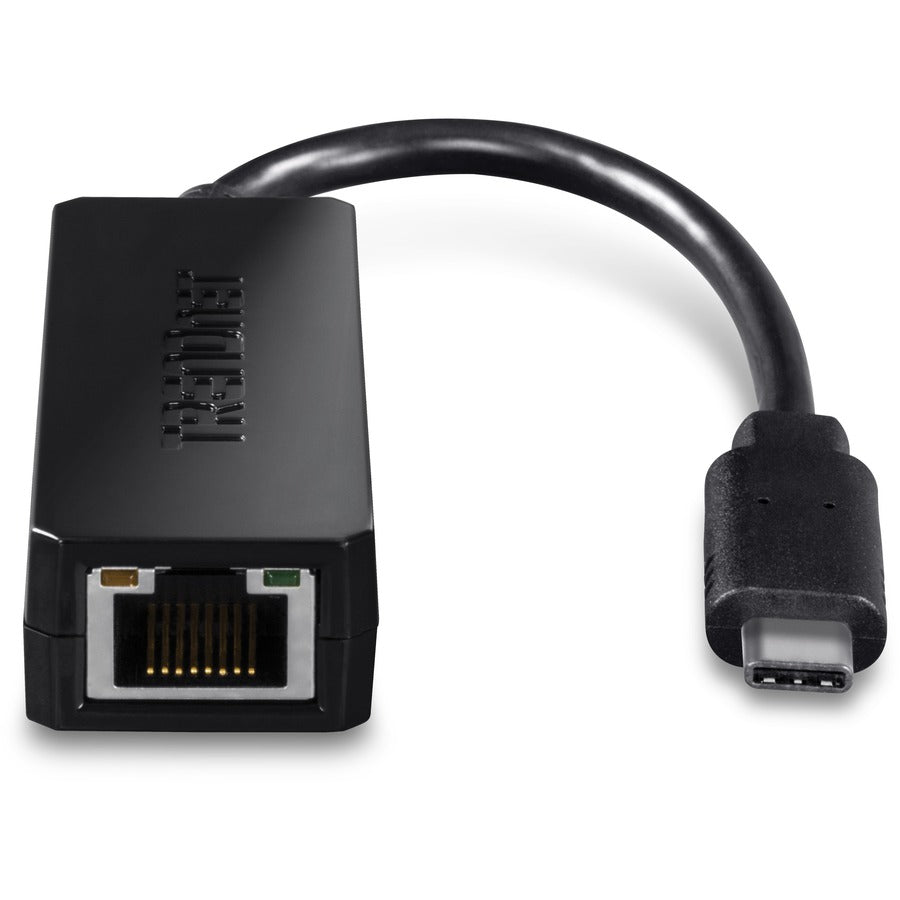 TRENDnet USB Type-C to Gigabit Ethernet LAN Wired Network Adapter for Windows & Mac; Compatible with Windows 10; and Mac OS X 10.6 and Above; Energy Saving; 5 inch length; TUC-ETG