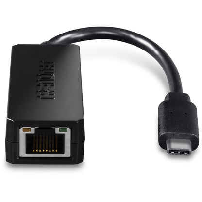 TRENDnet USB Type-C to Gigabit Ethernet LAN Wired Network Adapter for Windows & Mac; Compatible with Windows 10; and Mac OS X 10.6 and Above; Energy Saving; 5 inch length; TUC-ETG