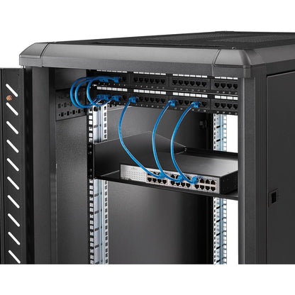 StarTech.com 2U Rack Mount Cantilever Shelf - Heavy Duty Fixed Server Rack Cabinet Shelf - 125lbs / 56kg