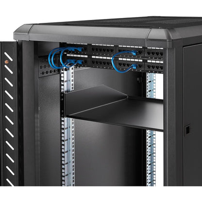 StarTech.com 2U Rack Mount Cantilever Shelf - Heavy Duty Fixed Server Rack Cabinet Shelf - 125lbs / 56kg