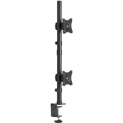 Tripp Lite Dual Vertical Flat-Screen Desk Mount Monitor Stand Clamp Swivel Tilt 15" to 27" Flat Screen Displays