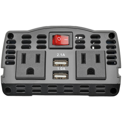 Tripp Lite 375W Car Power Inverter 2 Outlets 2-Port USB Charging AC to DC
