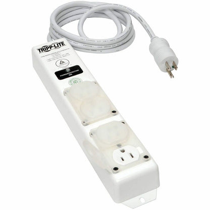 Tripp Lite Safe-IT Surge Protector Power Strip Medical Hospital Antimicrobial Metal 4 Outlet 15' Cord