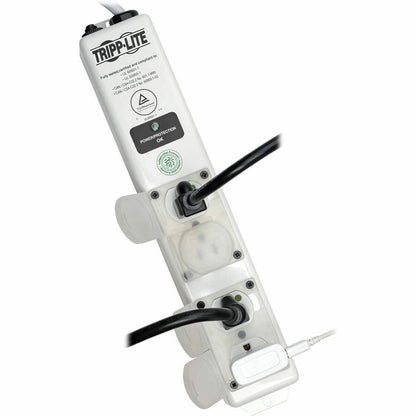 Tripp Lite Safe-IT Surge Protector Power Strip Medical Hospital Antimicrobial Metal 4 Outlet 15' Cord