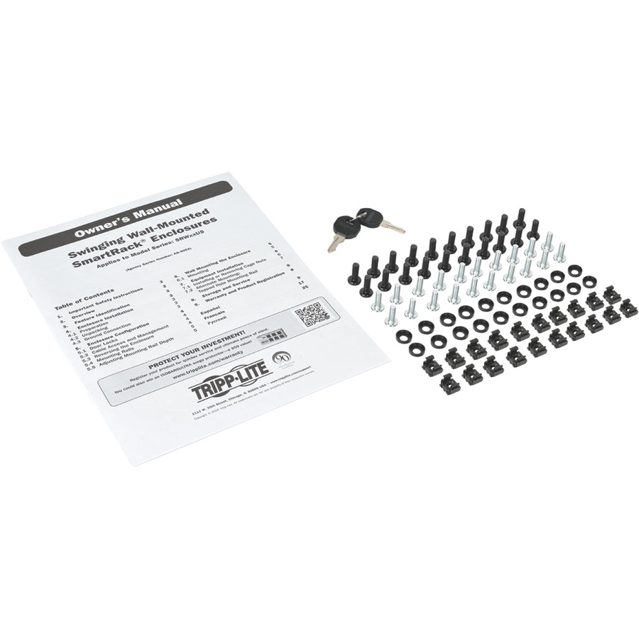 Tripp Lite 12U Wall Mount Rack Enclosure Server Cabinet Hinged Doors/Sides