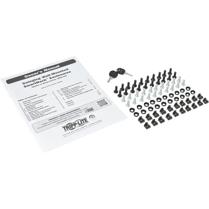 Tripp Lite 12U Wall Mount Rack Enclosure Server Cabinet Hinged Doors/Sides