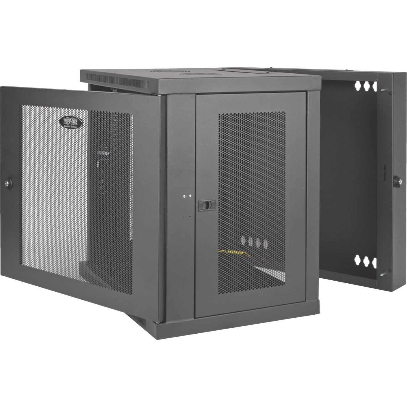 Tripp Lite 12U Wall Mount Rack Enclosure Server Cabinet Hinged Doors/Sides