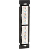 Tripp Lite 12-Port Cat6 Cat5 Patch Panel Wall Mount Vertical 110 RJ45 TAA