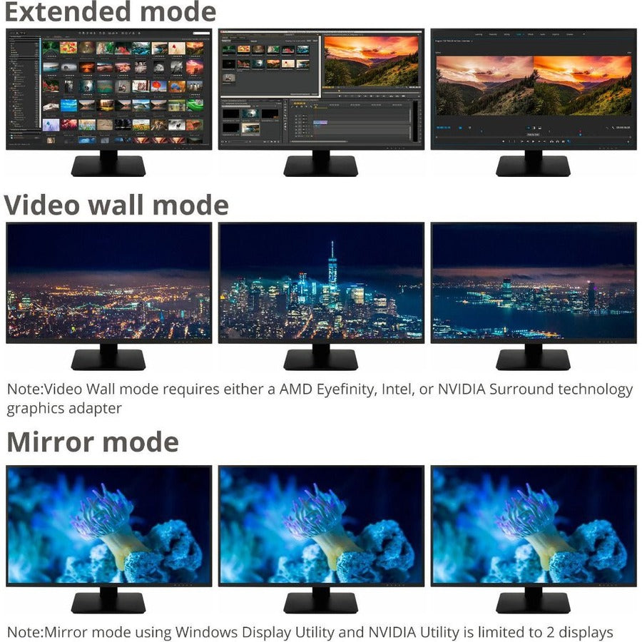 Triple 4K DisplayPort 1.4 to 2 DP & HDMI MST Hub Splitter