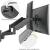 High Premium Aluminum Gas Spring Wall Mount - Dual Monitor 17" to 32"