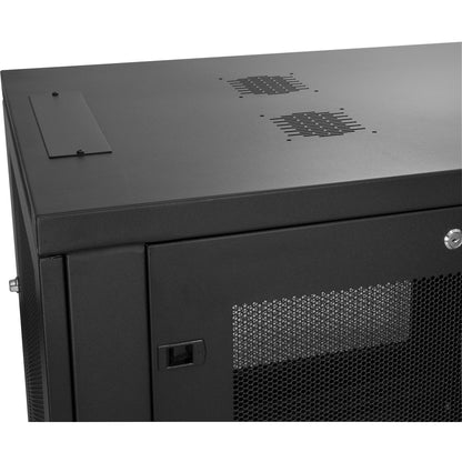 StarTech.com 2 Post 6U 19" Wall Mount Network Cabinet 15" Deep - Locking Vented IT Data Equipment/Switch Rack Enclosure w/Shelf/Hook&Loop