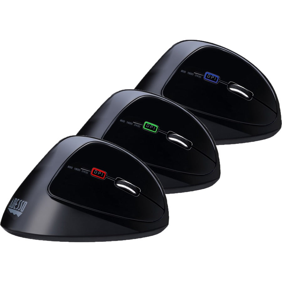 Adesso iMouse E30 - 2.4 GHz Wireless Vertical Programmable Mouse