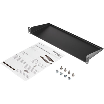 StarTech.com 1U 7in Depth Universal Fixed Rack Mount Shelf - 33lbs / 15kg