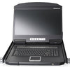 IOGEAR 18.5" Widescreen Short Depth 16-port LCD KVM Switch (TAA Compliant)