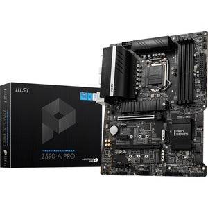 MSI Z590-A PRO Desktop Motherboard - Intel Chipset - Socket LGA-1200 - Intel Optane Memory Ready - ATX