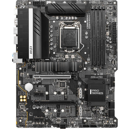 MSI Z590-A PRO Desktop Motherboard - Intel Chipset - Socket LGA-1200 - Intel Optane Memory Ready - ATX