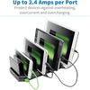 Tripp Lite 10-Port USB Charging Station Hub w Adjustable Storage Tablet / Smartphone / iPad / Iphone 5V 21A 105W