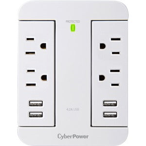 CyberPower P4WSU Home Office 4 - Outlet Surge with 900 J