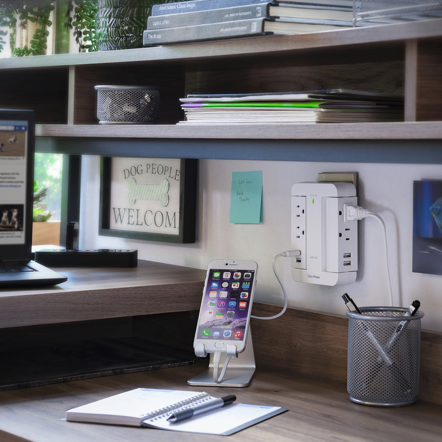 CyberPower P4WSU Home Office 4 - Outlet Surge with 900 J