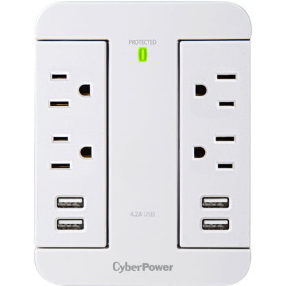 CyberPower P4WSU Home Office 4 - Outlet Surge with 900 J