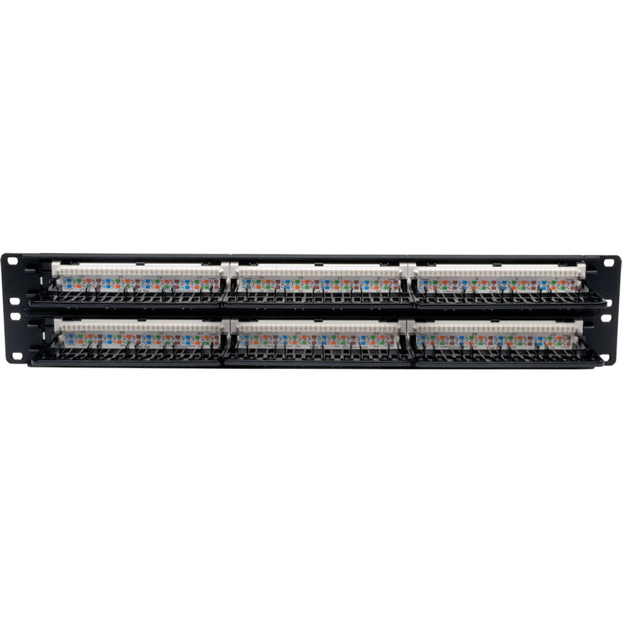 Tripp Lite 48-Port Cat5e Cat5 Rackmount Patch Panel 568B 110 Punch 2URM TAA