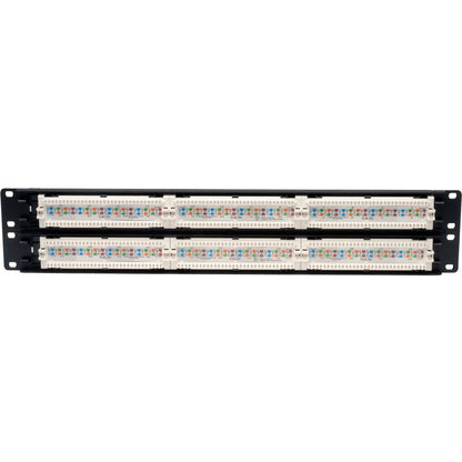 Tripp Lite 48-Port Cat5e Cat5 Rackmount Patch Panel 568B 110 Punch 2URM TAA