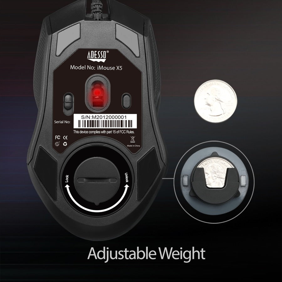 iMouse X5 - 6400 DPI, RGB illuminated Gaming Mouse