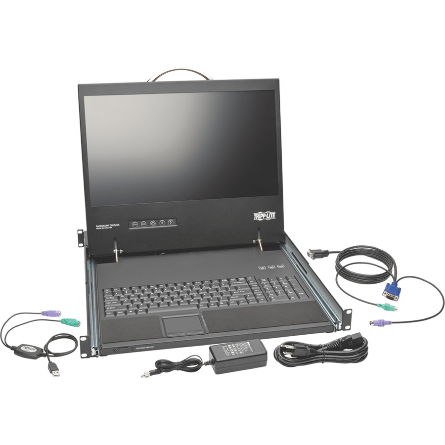 Tripp Lite Rack Console Short-Depth KVM Cable Kit w/ 19" LCD VGA 1U TAA