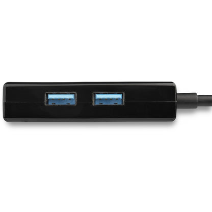 StarTech.com USB 3.0 to Gigabit Network Adapter with Built-In 2-Port USB Hub - Native Driver Support (Windows, Mac and Chrome OS)