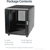StarTech.com 12U 36in Knock-Down Server Rack Cabinet with Casters