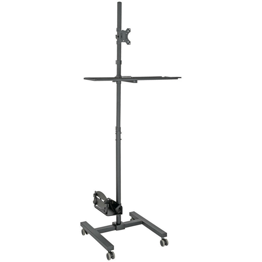 Tripp Lite Mobile Workstation TV Floor Stand Cart Height-Adjustable 17-32in
