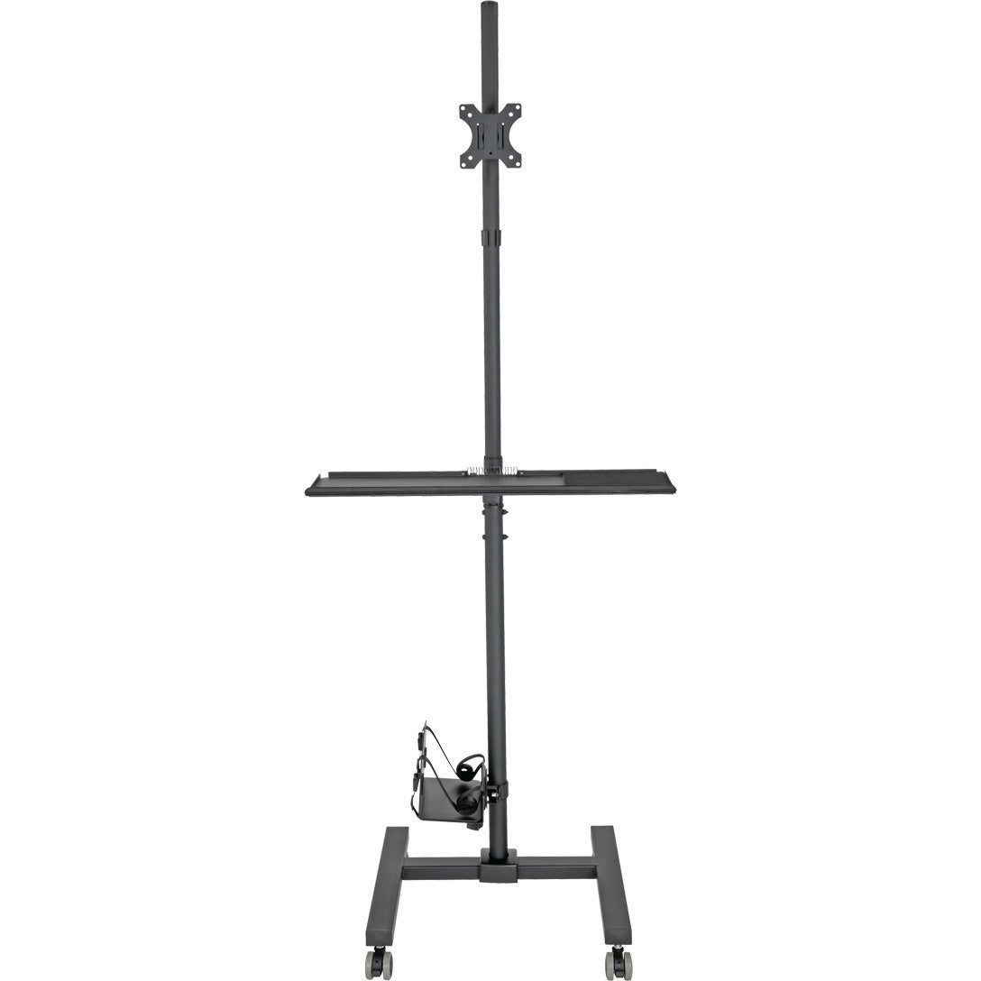 Tripp Lite Mobile Workstation TV Floor Stand Cart Height-Adjustable 17-32in