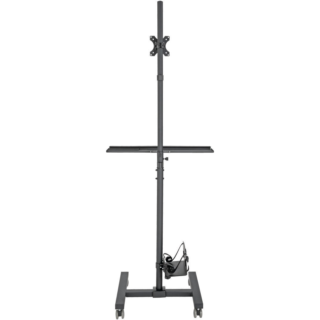 Tripp Lite Mobile Workstation TV Floor Stand Cart Height-Adjustable 17-32in