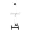 Tripp Lite Mobile Workstation TV Floor Stand Cart Height-Adjustable 17-32in