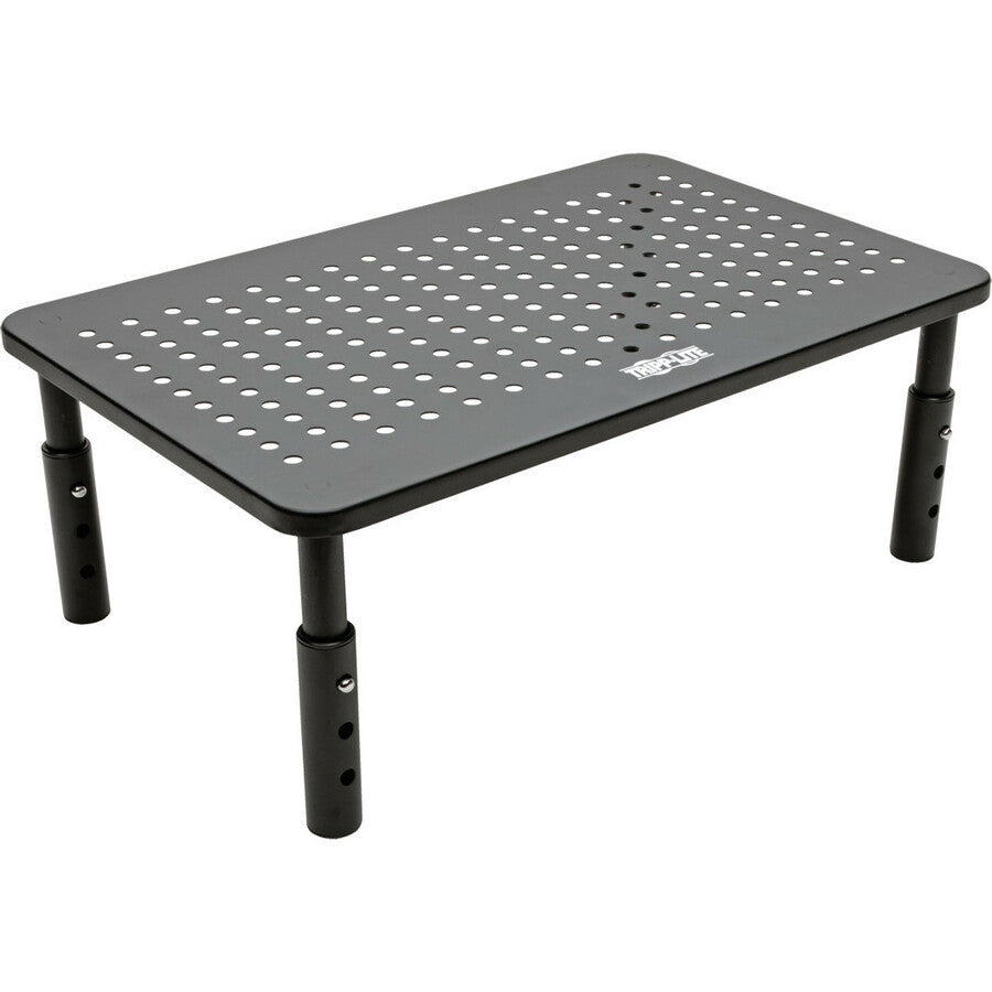 Tripp Lite Monitor Riser Stand Desktop Metal Height Adjustable Black 14 x 9in