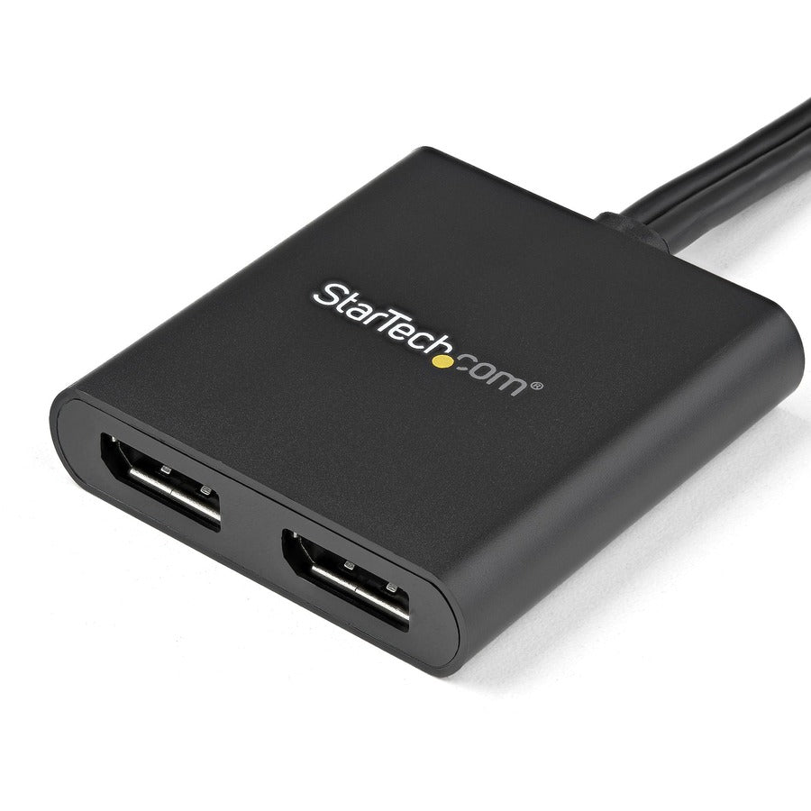 StarTech.com 2-Port Multi Monitor Adapter, Mini DisplayPort to DP MST Hub, Dual 4K 30Hz, Video Splitter for Extended Desktop Mode, Windows