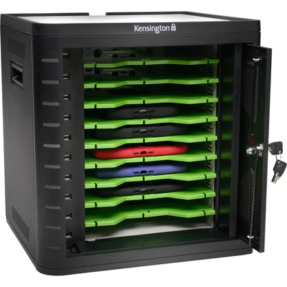 Kensington Charge & Sync Cabinet, Universal Tablet - Black