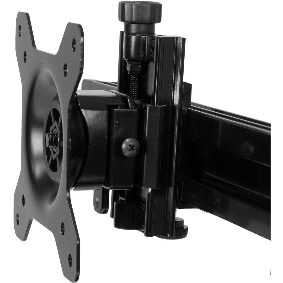 StarTech.com Dual Monitor Stand - Horizontal - For up to 24" VESA Monitors - Black - Adjustable Computer Monitor Stand - Steel & Aluminum