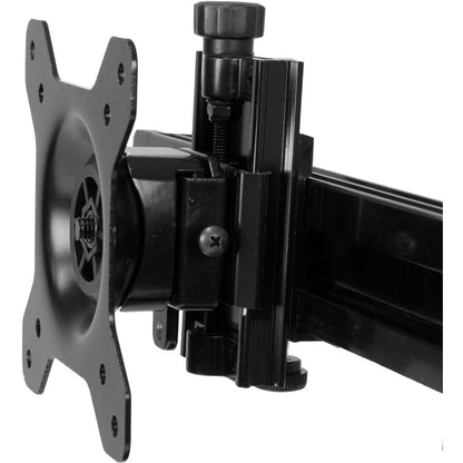 StarTech.com Dual Monitor Stand - Horizontal - For up to 24" VESA Monitors - Black - Adjustable Computer Monitor Stand - Steel & Aluminum
