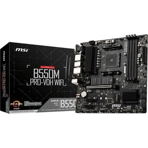 MSI B550M PRO-VDH WIFI Desktop Motherboard - AMD Chipset - Socket AM4 - Micro ATX