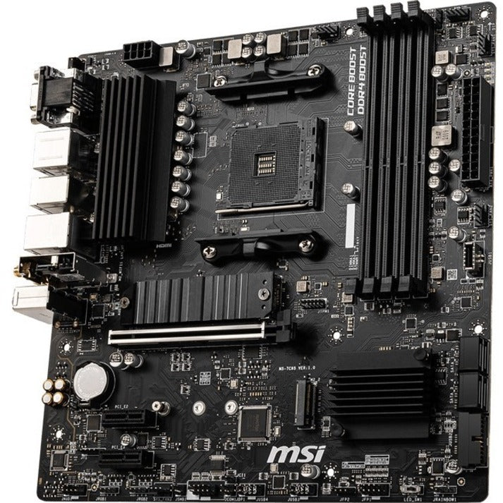 MSI B550M PRO-VDH WIFI Desktop Motherboard - AMD Chipset - Socket AM4 - Micro ATX